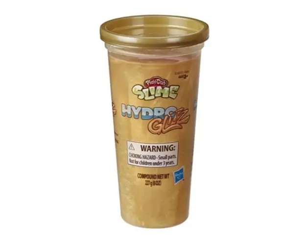 Cutie Play-Doh Hydroglitz Slime, gold