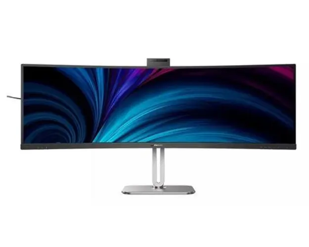 Monitor LCD VA LED Philips 49inch 49B2U5900CH/00, Dual QHD (5120 x 1440), HDMI, DisplayPort, Ecran curbat (Negru/Argintiu)