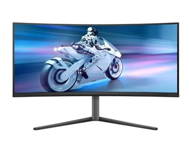 Monitor QD OLED Philips 34inch 34M2C6500/00, WQHD (3440 x 1440), HDMI, DisplayPort, Ecran curbat, 175 Hz, 0.03 ms (Negru)