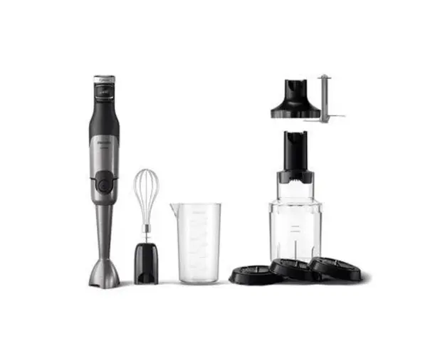 Mixer vertical Philips Seria 5000 HR2684/00, 0.7 l, 1200 W, 2 trepte viteza (Negru/Argintiu)