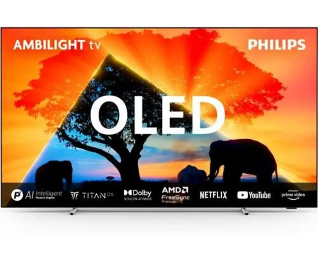 Televizor OLED Philips 139 cm (55inch) 55OLED769/12, Ultra HD 4K, Smart TV, Ambilight TV, WiFi, CI+