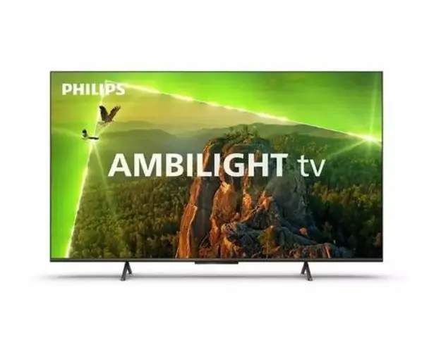 Televizor LED Philips 139 cm (55inch) 55PUS8118/12, Ultra HD 4K, Smart TV, Ambilight pe 3 laturi, WiFi, CI+