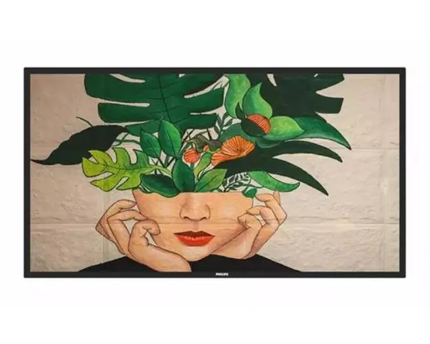 Display Profesional ADS LED Philips 64.5inch 65BDL4650D/00, UHD (3840 x 2160), VGA, DVI, HDMI, DisplayPort (Negru)