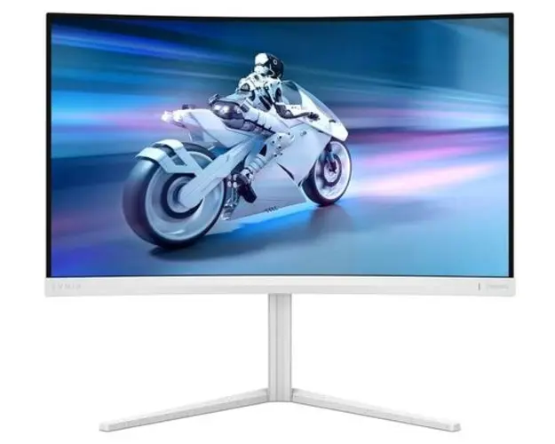 Monitor Gaming Fast VA LED Philips 27inch 27M2C5501, QHD (2560 x1440), HDMI, DisplayPort, Ecran curbat, 180 Hz, 1 ms (Alb)