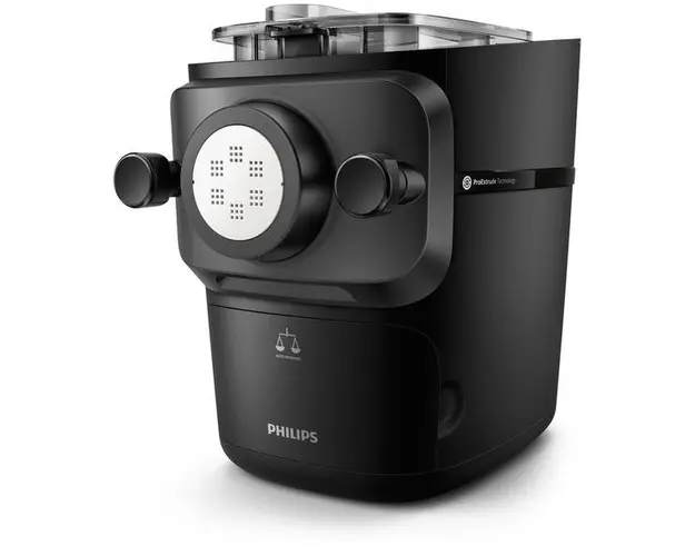 Masina de facut paste Philips Seria 7000 HR2665/96, 200 W, Afisaj LED, Cantar integrat, 10 discuri modelare (Negru)