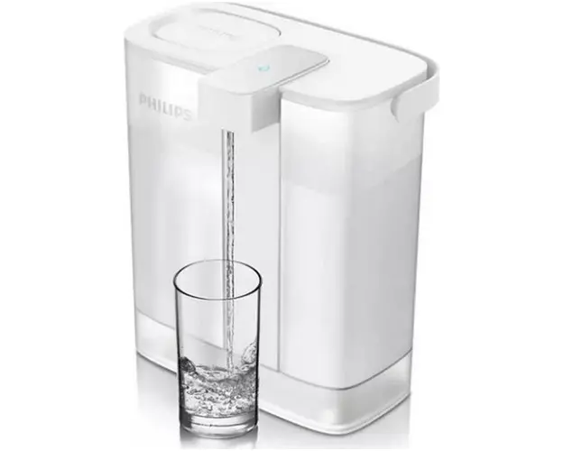 Cana filtranta Philips AWP2980WH/58, 3 l, Philips Micro X-Clean, Incarcare USB Type-C (Alb)