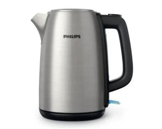 Fierbator de apa Philips Daily Collection HD9351/90, 1.7 L, 2200 W (Negru/Argintiu)