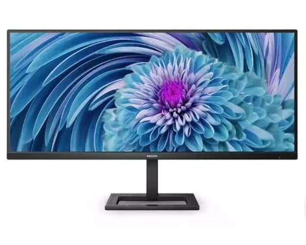 Monitor Gaming VA WLED Philips E Line 34inch 346E2LAE/00, WQHD (3440 x 1440), HDMI, DisplayPort, AMD FreeSync, Boxe, 100 Hz, 1 ms (Negru) 