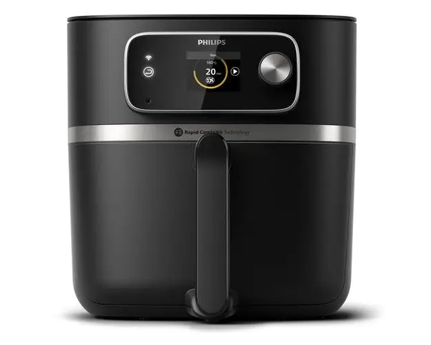 Friteuza cu aer cald Philips HD9880/90 7000 XXL Connected Airfryer Combi, 2200 W, 22 programe, Wi-Fi, Control prin aplicatie, Termostat reglabil (Negru)