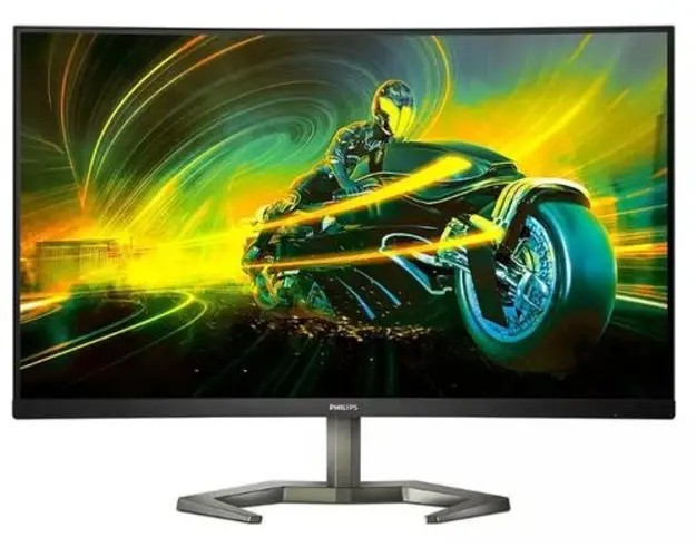 Monitor Gaming VA LED Philips Momentum 31.5inch 32M1C5500VL/00, QHD (2560 x 1440), HDMI, DisplayPort, AMD FreeSync, Ecran Curbat, 165 Hz, 1 ms (Negru/Gri) 