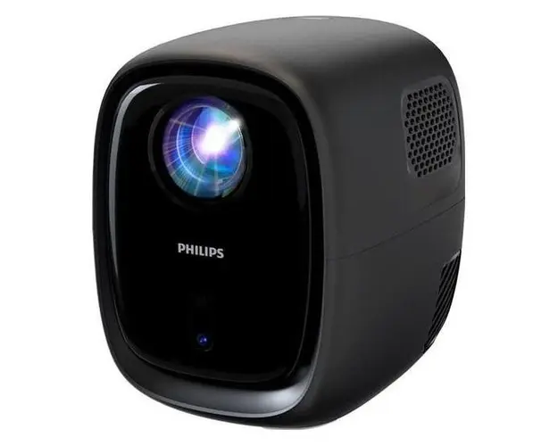 Videoproiector Philips NeoPix 130C Smart, HD 1280x720, 130 ANSI lumen, Wi-Fi, HDMI, USB, Difuzoare 2x 5W (Negru)