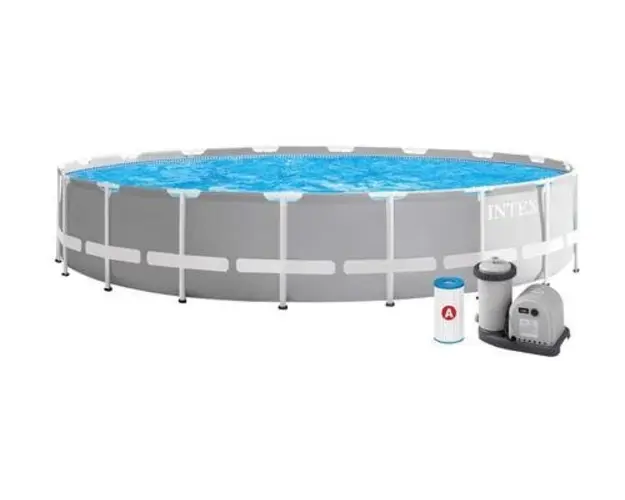 Piscina cu cadru metalic Intex 26732NP, 549x122cm (Gri)