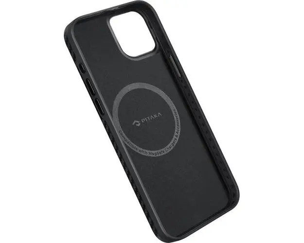 Husa Pitaka MagEZ Pro 4 Aramida 1500D iPhone 15, MagSafe Negru