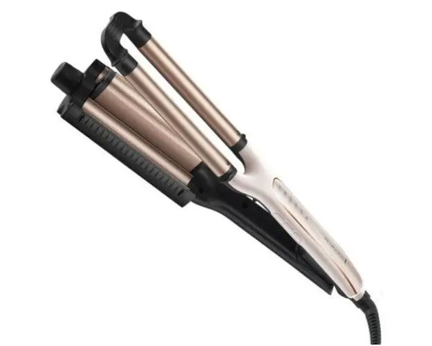 Placa ajustabila de ondulat si creponat parul Remington PROluxe CI91AW, 4 stiluri, OPTIheat (Alb/Bej)