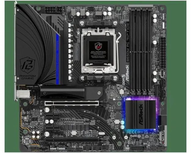 Placa de baza ASRock B650M PG RIPTIDE, AM5, DDR5, AMD B650, mATX
