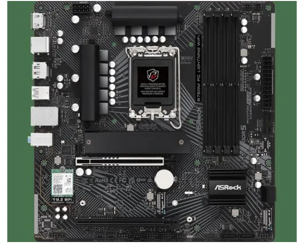 Placa de baza ASRock B760M PG Lightning WiFi, LGA1700, DDR5, mATX 