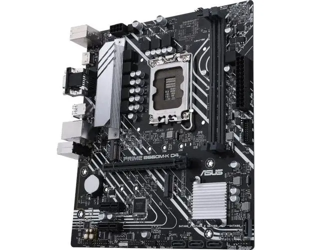 Placa de baza ASUS PRIME B660M-K D4, Intel B660, LGA 1700, mATX