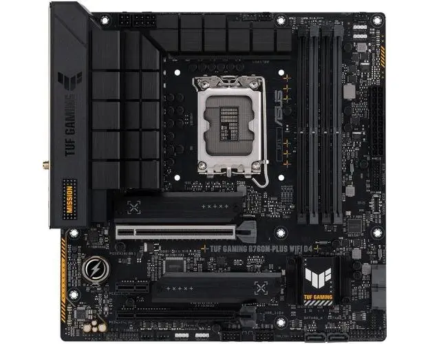 Placa de baza ASUS TUF GAMING B760M-PLUS WIFI DDR4, Intel B760, LGA 1700, mATX
