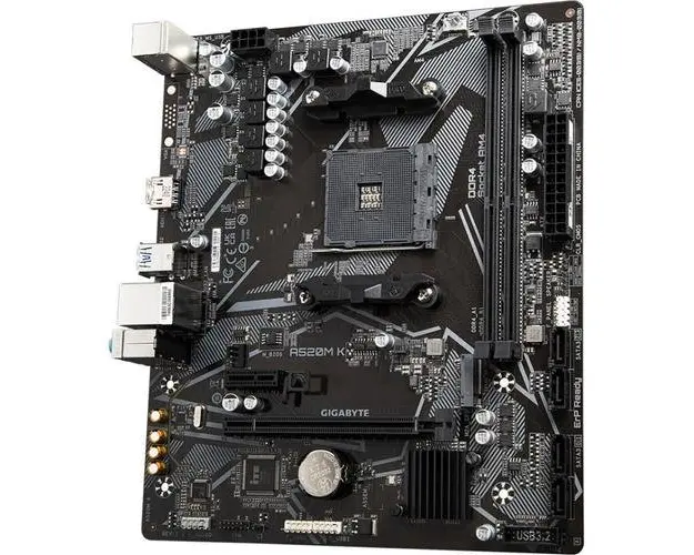 Placa de baza GIGABYTE A520M K V2, AMD A520, AM4, mATX 