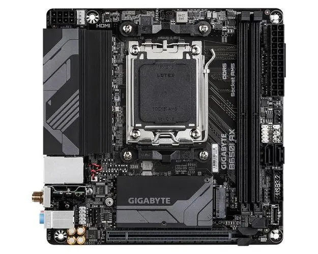 Placa de baza GIGABYTE B650I AX, DDR5, AM5, AMD B650, mITX