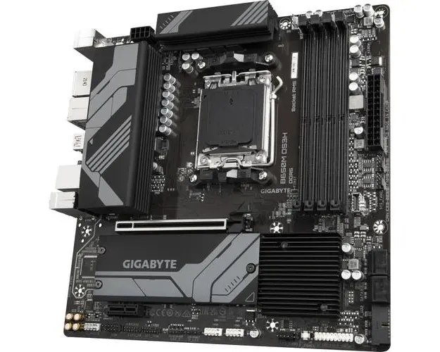 Placa de baza GIGABYTE B650M DS3H, AM5, AMD B650, mATX