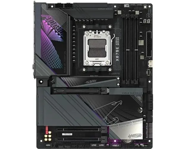 Placa de baza GIGABYTE X870E AORUS MASTER, AMD X870E, AM5, ATX, DDR5