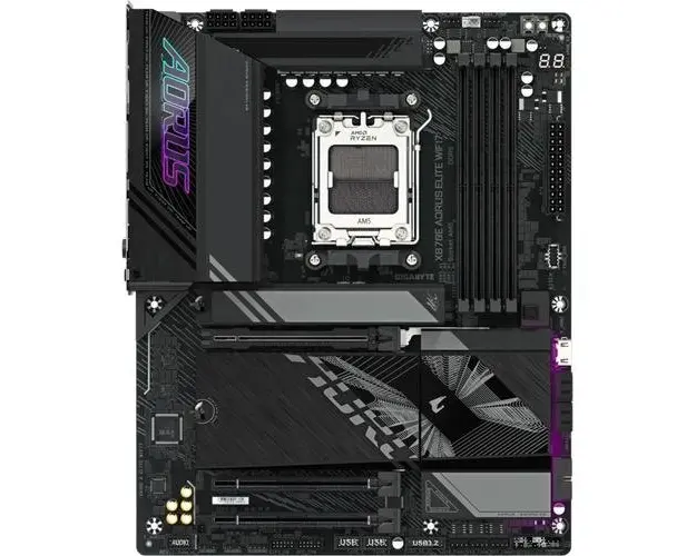 Placa de baza GIGABYTE X870E AORUS ELITE WIFI7, AMD X870E, AM5, ATX, DDR5