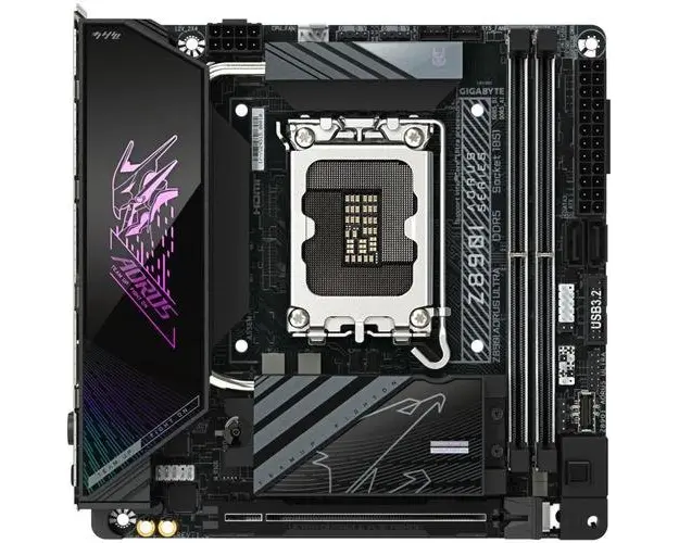 Placa de baza GIGABYTE Z890I AORUS ULTRA, DDR5, mITX, LGA 1851, Intel Z890