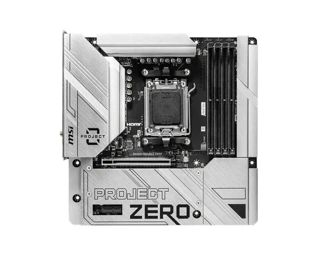 Placa de baza MSI B650M PROJECT ZERO, AM5, AMD B650, mATX
