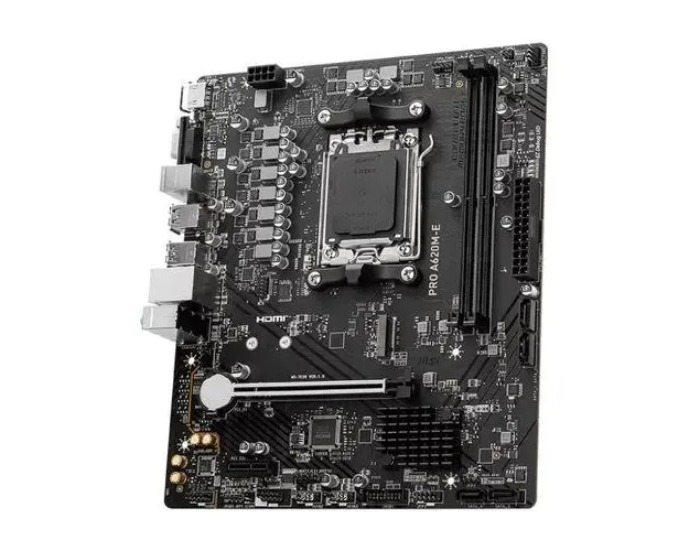 Placa de baza MSI PRO A620M-E, AM5, mATX, DDR5, AMD A620