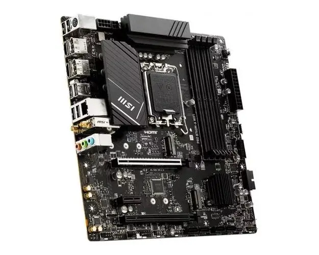 Placa de baza MSI PRO B760M-A WIFI, DDR5, Intel B760, LGA 1700, mATX 