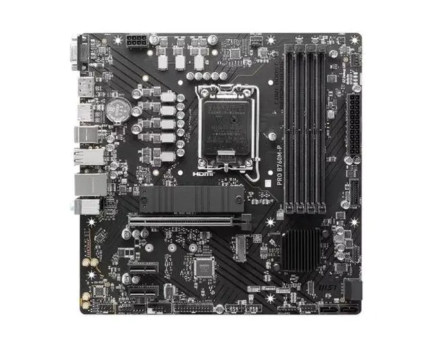 Placa de baza MSI PRO B760M-P DDR5, Intel B760, LGA 1700, mATX