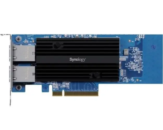 Placa de retea Synology 10GbE, Dual-Port, pentru servere Synology (Albastru)