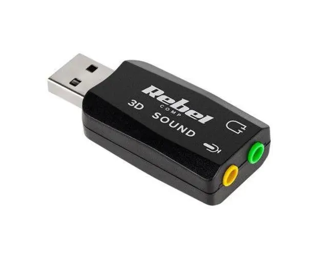 Placa de sunet Quer 3D KOM0638 Plug & Play 2 Canale, 5.1