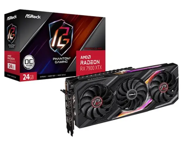 Placa video ASRock Radeon RX 7900 XTX Phantom Gaming OC 24GB GDDR6 384-bit 