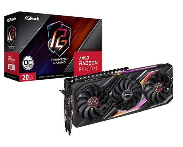 Placa video ASRock Radeon RX 7900 XT Phantom Gaming OC 20GB GDDR6 320-bit 