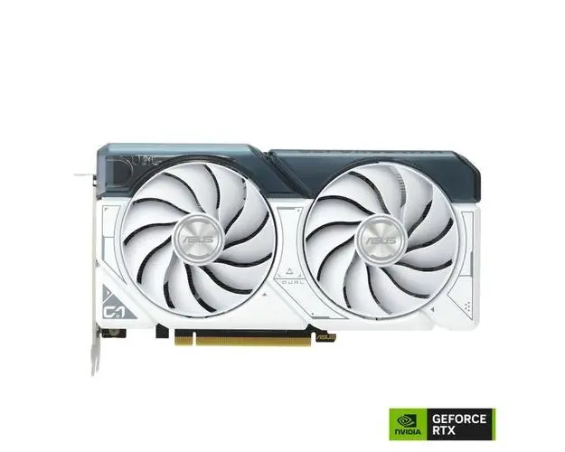 Placa video ASUS GeForce RTX 4060 DUAL OC WHITE 8GB GDDR6 128-bit DLSS 3.0 