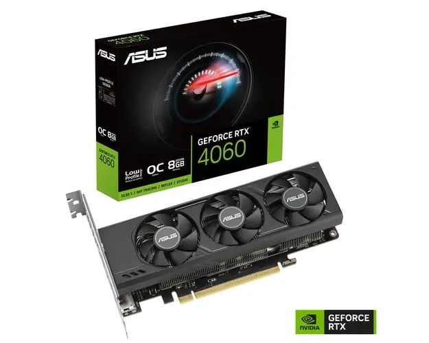 Placa video ASUS GeForce RTX 4060 LP BRK OC Edition 8GB GDDR6 128-bit 