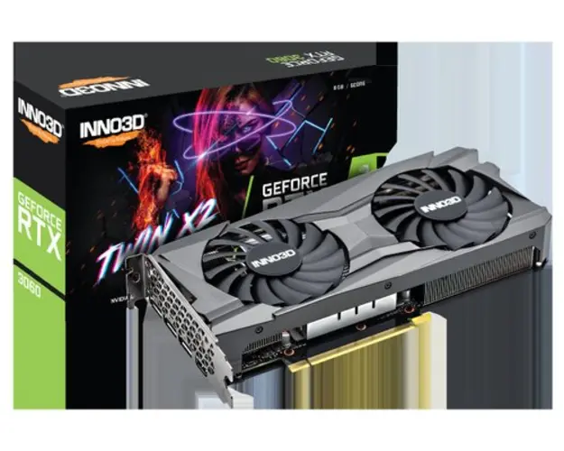 Placa video INNO3D GeForce RTX 3060 TWIN X2 8GB GDDR6 128-bit 