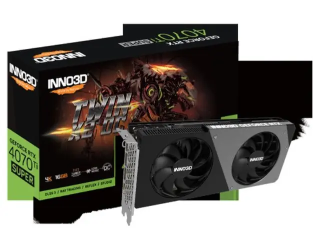 Placa video Inno3D GeForce RTX 4070 Ti SUPER TWIN X2 OC 16GB GDDR6X 256-bit DLSS 3.0