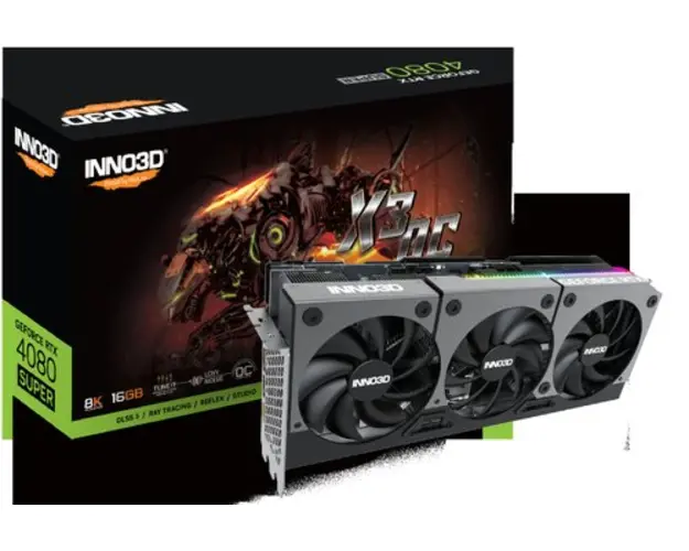 Placa video Inno3D GeForce RTX 4080 SUPER X3 OC 16GB GDDR6X 256-bit DLSS 3.0