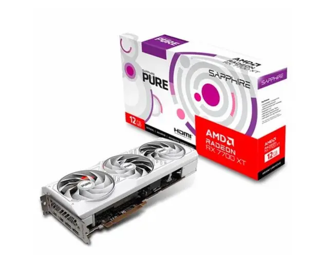 Placa video Sapphire Radeon RX 7700 XT PURE GAMING 12GB GDDR6 192-bit 