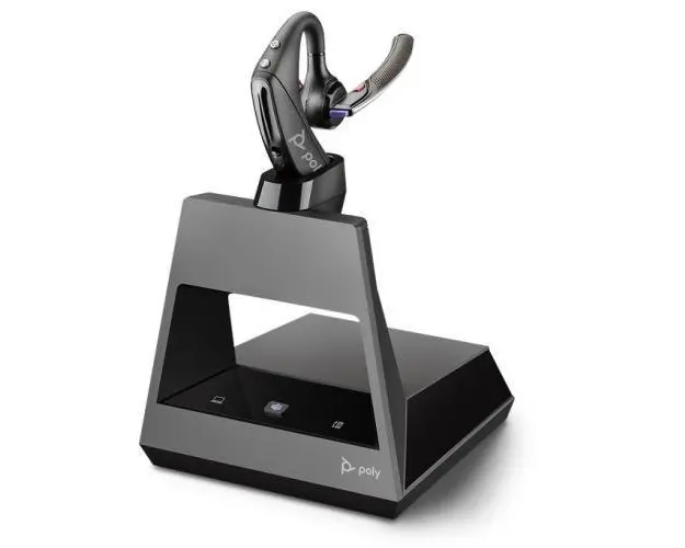 Casca Bluetooth Poly Voyager 5200 2-WAY BASE, USB-A (Negru)