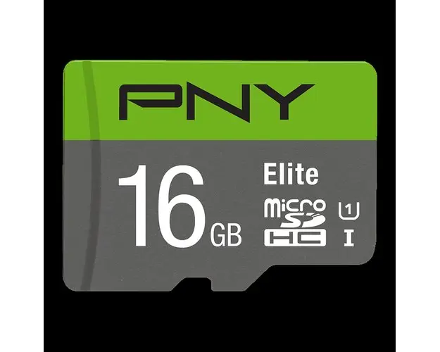 Card de memorie PNY Elite, 16GB, microSDHC, UHS-I U1, Clasa 10, Adaptor SD Inclus