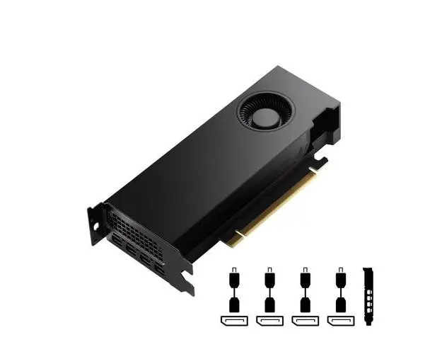 Placa Video PNY Nvidia RTX A4000 ADA, 20GB GDDR6, 4x DIsplayPort, PCI Express 4.0 LP, ATX Bracket