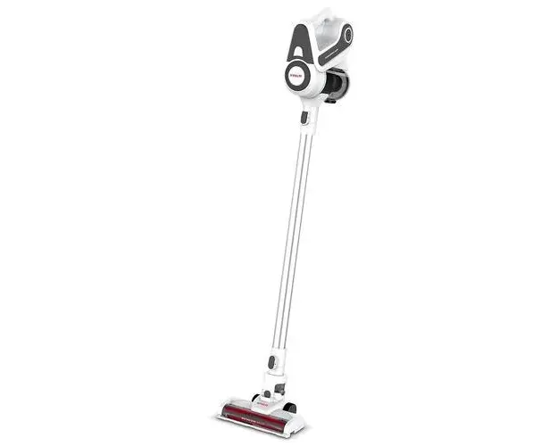 Aspirator vertical 2 in 1 Polti PBEU0117 FORZASPIRA SLIM SR90G, Aspirare ciclonica, Recipient 0.5 l, Autonomie 40 minute (Alb/Gri)