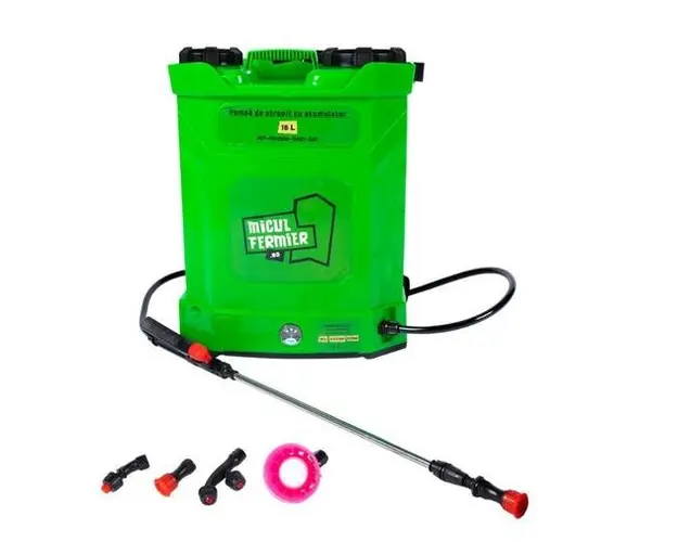 Pompa de stropit cu acumulator Micul Fermier MF-PA1006, 16L