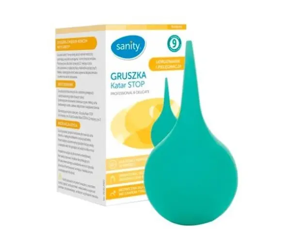 Pompa piriforma Sanity Stop nr.9, nas si urechi, pentru copii 1 an+, Verde