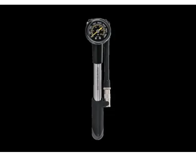 Pompa suspensii Topeak Pocketshock DXG TPSDXG-1, 360 psi / 24.8 bar, aluminiu (Negru/Argintiu)