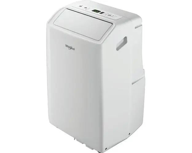 Aparat de aer conditionat portabil Whirlpool PACF29HP W, 9000 BTU, Clasa A+/A++, Dezumidificare, Sleep Mode, Functie Around U, 6th Sense (Alb)
